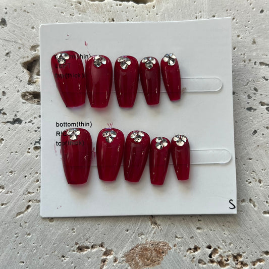 Big Red Handmade Nails